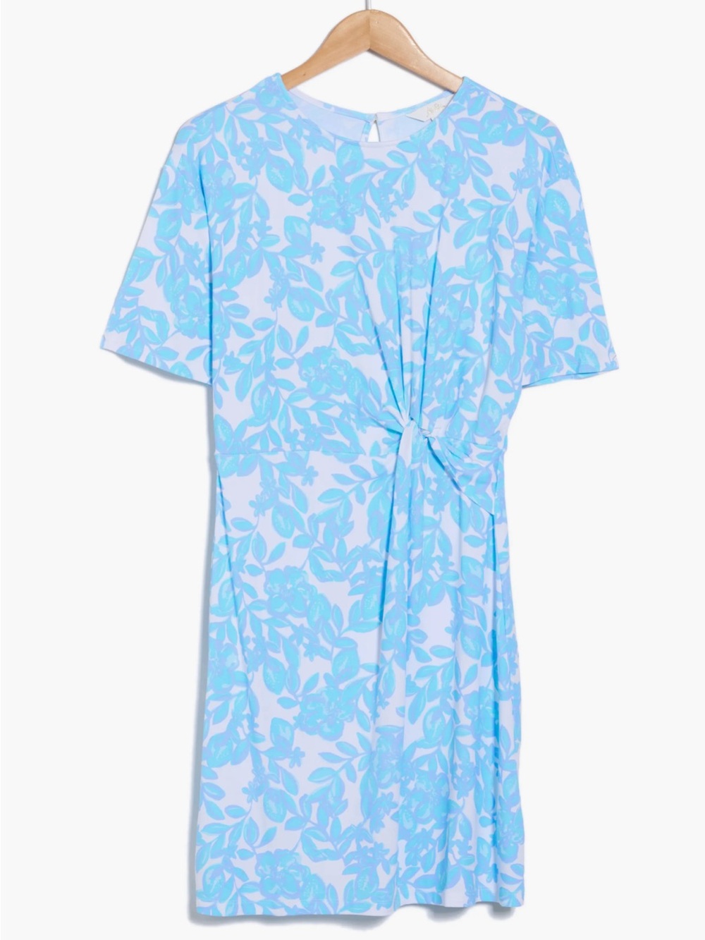Lilly Pulitzer Shaw Jersey Dress Jacaranda Blue Simply The Zest Print XL